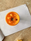 #2-#12 tambour orange boucles de barres en plastique Hourglass 40mm pour la sécurité de chute