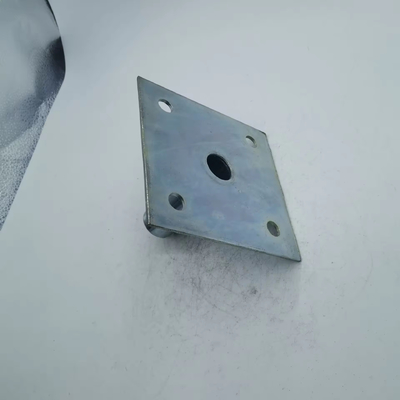 Plaque de base en acier galvanisé de 80 mm avec robinet pour échafaudage