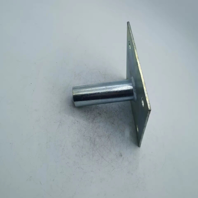 Plaque de base en acier galvanisé de 80 mm avec robinet pour échafaudage