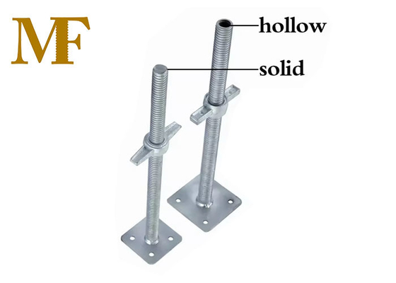 37 mm échafaudage réglable à barres creuses Jack Base/réglable à barres solides Jack vis