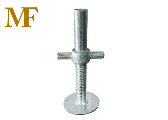 Jack de base pour échafaudage avec plaque de base ronde