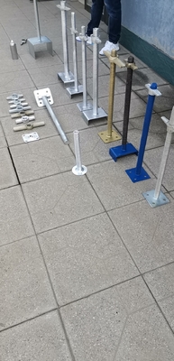 Jack de base pour échafaudage avec plaque de base ronde
