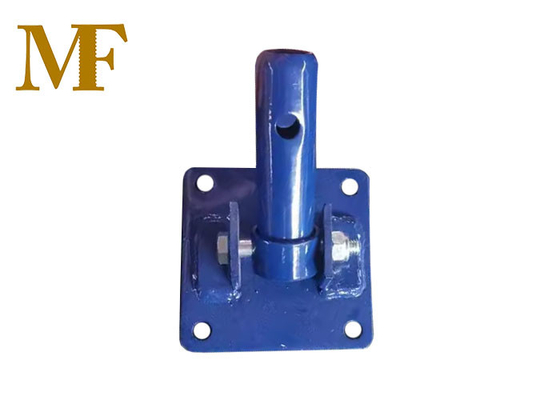 Type italien Couleur bleue Plaque de base carrée pivotante pour échafaudage Système de base Jack