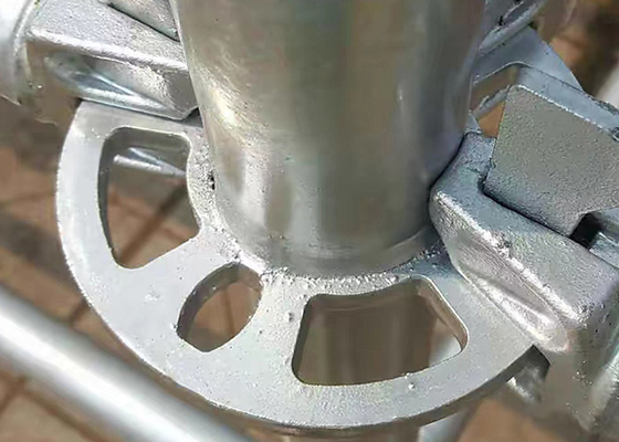 48.3mm/42mm diamètre de tube échafaudage à boucle à anneau avec connexion de coin et soudage automatique