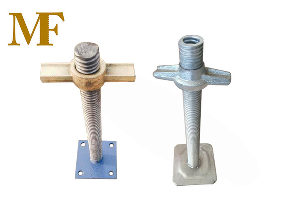 Échafaudage réglable Jack de vis base robuste et résistant à la corrosion pour l' extérieur