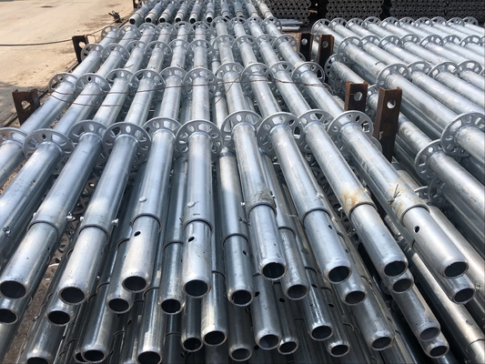 Échafaudage de construction HDG Fermeture à boucle en acier standard verticale 2500 mm