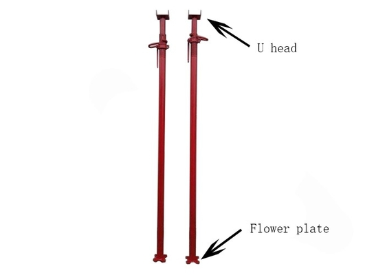 Largeur de rainure 14 mm Props d'acier réglables Acrow Heavy Duty ou Light Duty pour des performances stables et polyvalentes dans le bâtiment