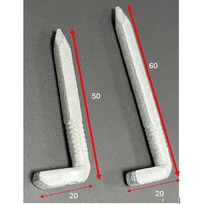 Q195/Q235 Fer Des clous en acier en forme de L pour matériaux de construction sans tête 15 mm-120 mm de longueur