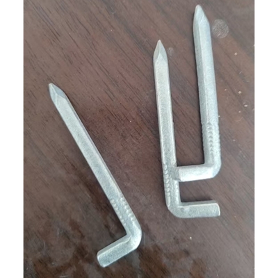 Q195/Q235 Fer Des clous en acier en forme de L pour matériaux de construction sans tête 15 mm-120 mm de longueur