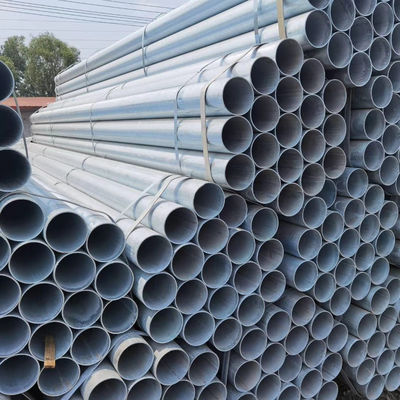 Tuyau en acier galvanisé à chaud, tuyau en métal de fer galvanisé pour la construction