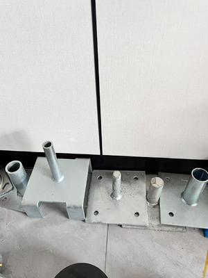 Base de vis de vérin réglable en acier pour échafaudage, plaque de base pour étaiement fixe