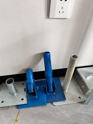 Base de vis de vérin réglable en acier pour échafaudage, plaque de base pour étaiement fixe