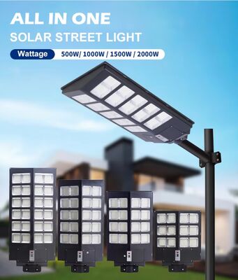 Réverbère solaire extérieur LED allumant le contrôle automatique économiseur d'énergie de longue durée de vie de rendement élevé