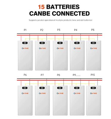 Unité de stockage d'énergie tout-en-un de 16 kWh 10-20 kW Batterie intégrée à ions de lithium 48 V Génération d'énergie photovoltaïque