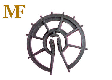 Entretoise en plastique de Rebar d'accessoires de coffrage, entretoise concrète en plastique de roue de Rebar