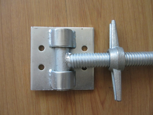 Vis solide galvanisée Jack Base Construction d'échafaudage de pivot