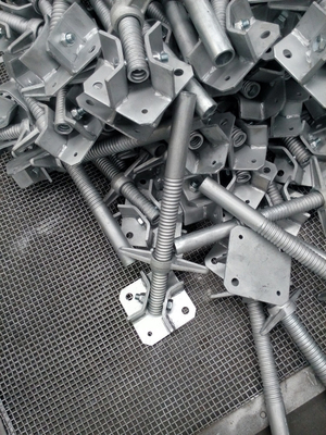 Vis solide galvanisée Jack Base Construction d'échafaudage de pivot
