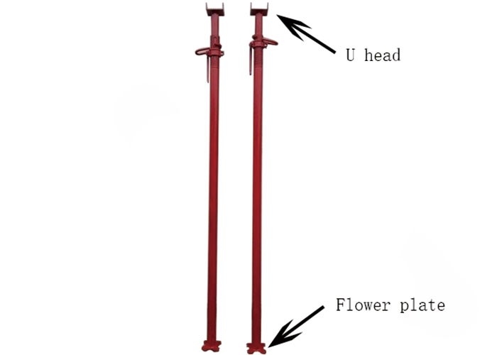 6 mm Props pour la côte en acier réglable pour un support versatile