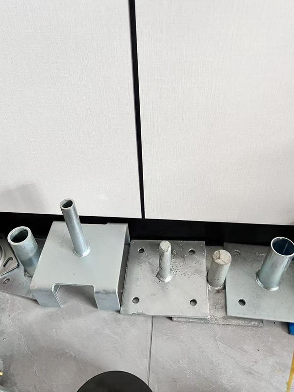 Base de vis de vérin réglable en acier pour échafaudage, plaque de base pour étaiement fixe