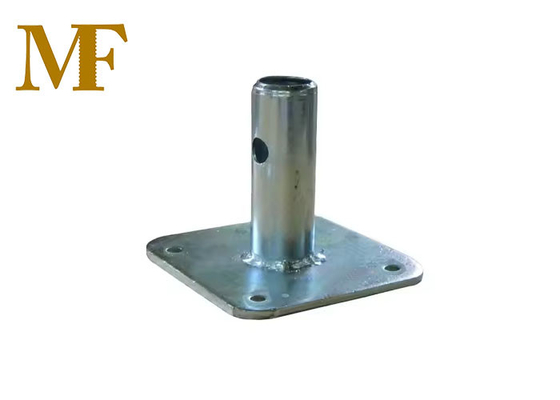 Plaque de base de l'échafaudage universel en acier pour tuyaux galvanisés pivotants ou fixes
